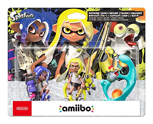 Triple Set Inkling Yellow / Octoling Blue Kojake Splatoon Series