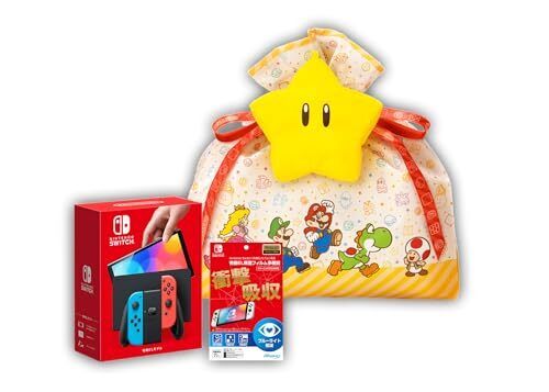 Super Mario Gift Wrapping With Eco Bag Nintendo Switch Organic El Model Joy-Con