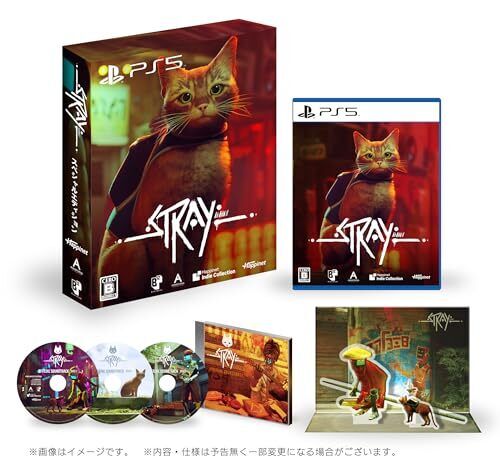 Stray Special Edition - Bonus Official Soundtrack CD 3-Disc Set Acrylic Diorama