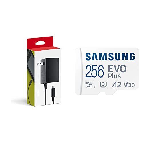 Microsd Set, Genuine Nintendo Product, Switch Ac Adapter, Samsung Card, 256Gb