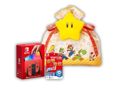 Super Mario Gift Wrapping With Eco Bag Nintendo Switch Organic El Model Red Lice